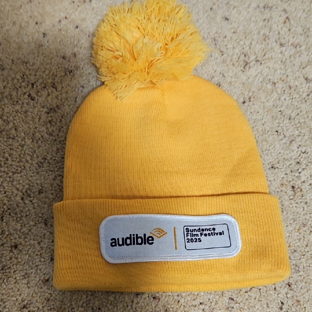 Kids Yellow Beanie with Pom Pom